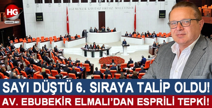 ELMALI'DAN ESPRİLİ TEPKİ!