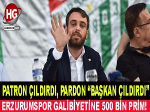 BAŞKAN ÇILDIRDI!