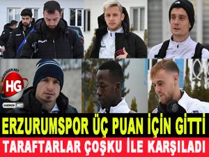 ERZURUMSPOR ÜÇ PUAN İÇİN GİTTİ