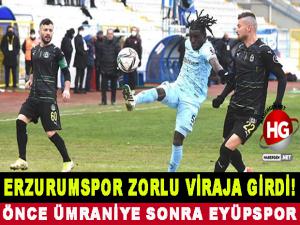 ERZURUMSPOR ZORLU VİRAJA GİRDİ!