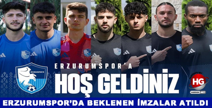 VE ERZURUMSPOR'DA BEKLENEN İSİMLER AÇIKLANDI