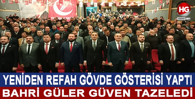 YENİDEN REFAH GÖVDE GÖSTERİSİ YAPTI