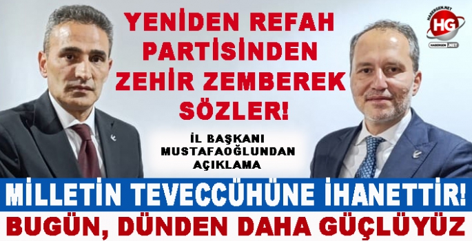 YENİDEN REFAH PARTİSİNDEN AÇIKLAMA